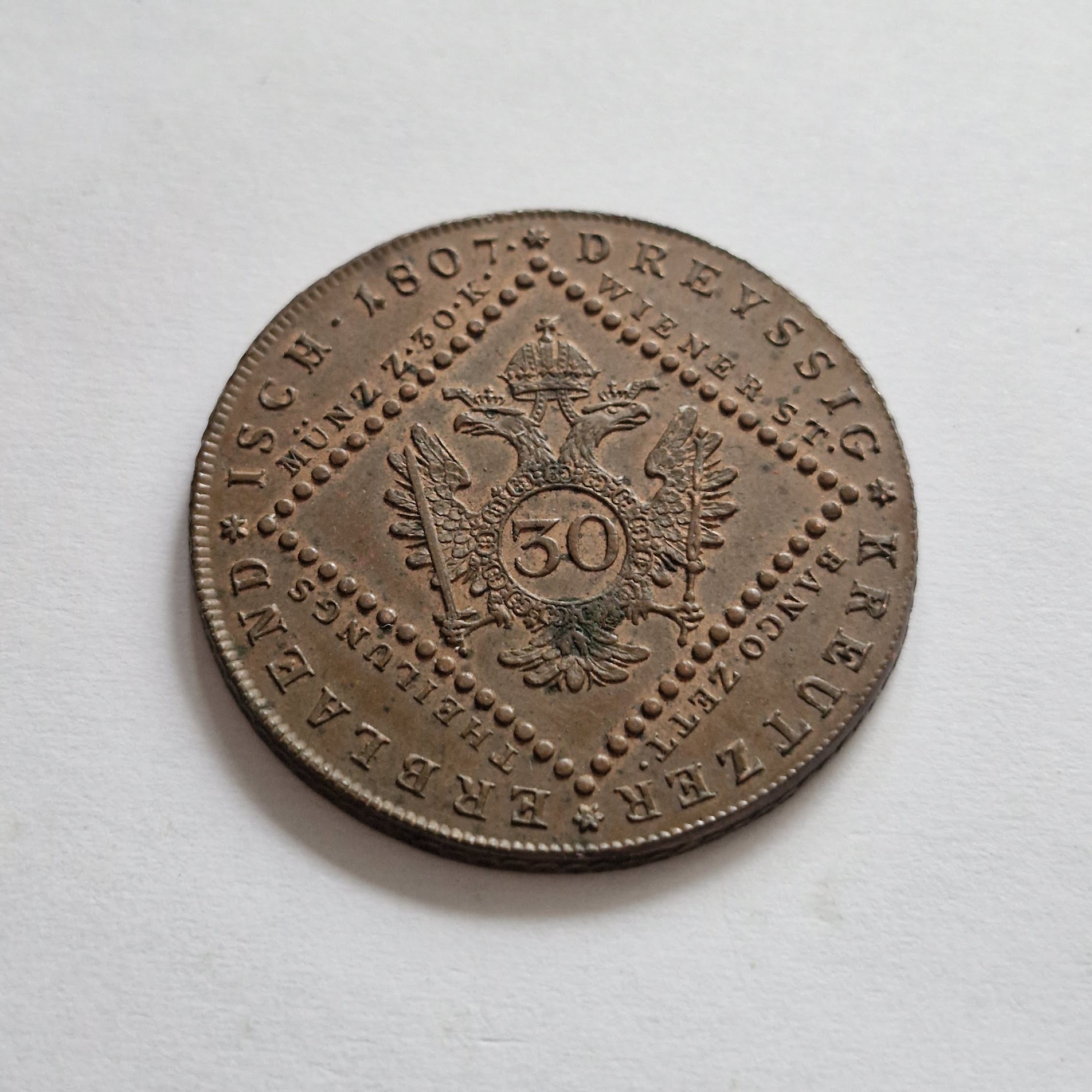 30 grajciar 1807 A František II.