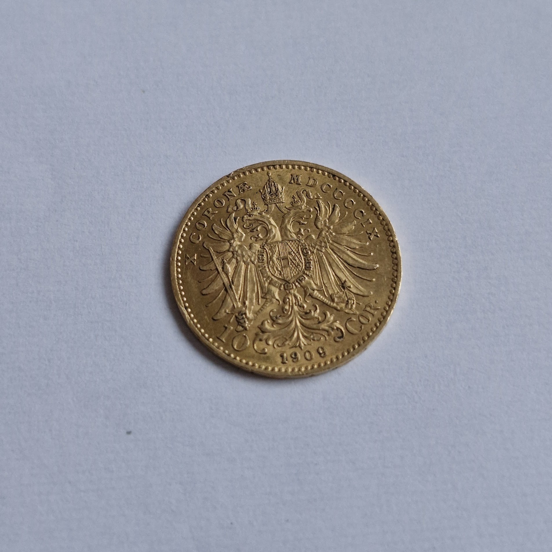 10 koruna 1909 BZ Schwartz František Jozef I. 