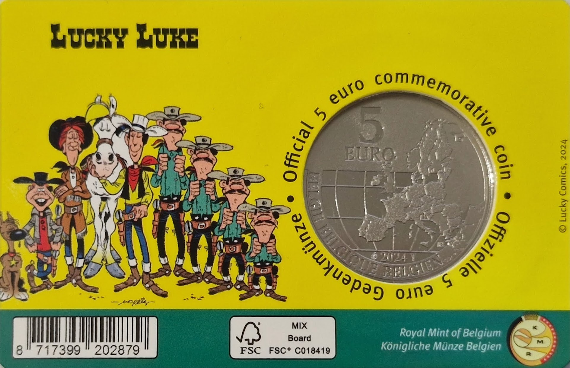 5 EURO 2024 Lucky Luke