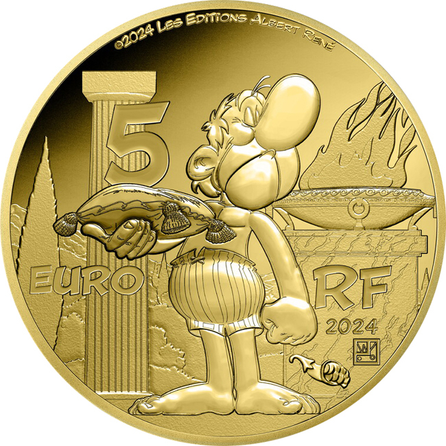 5 EURO 2024 Proof Asterix